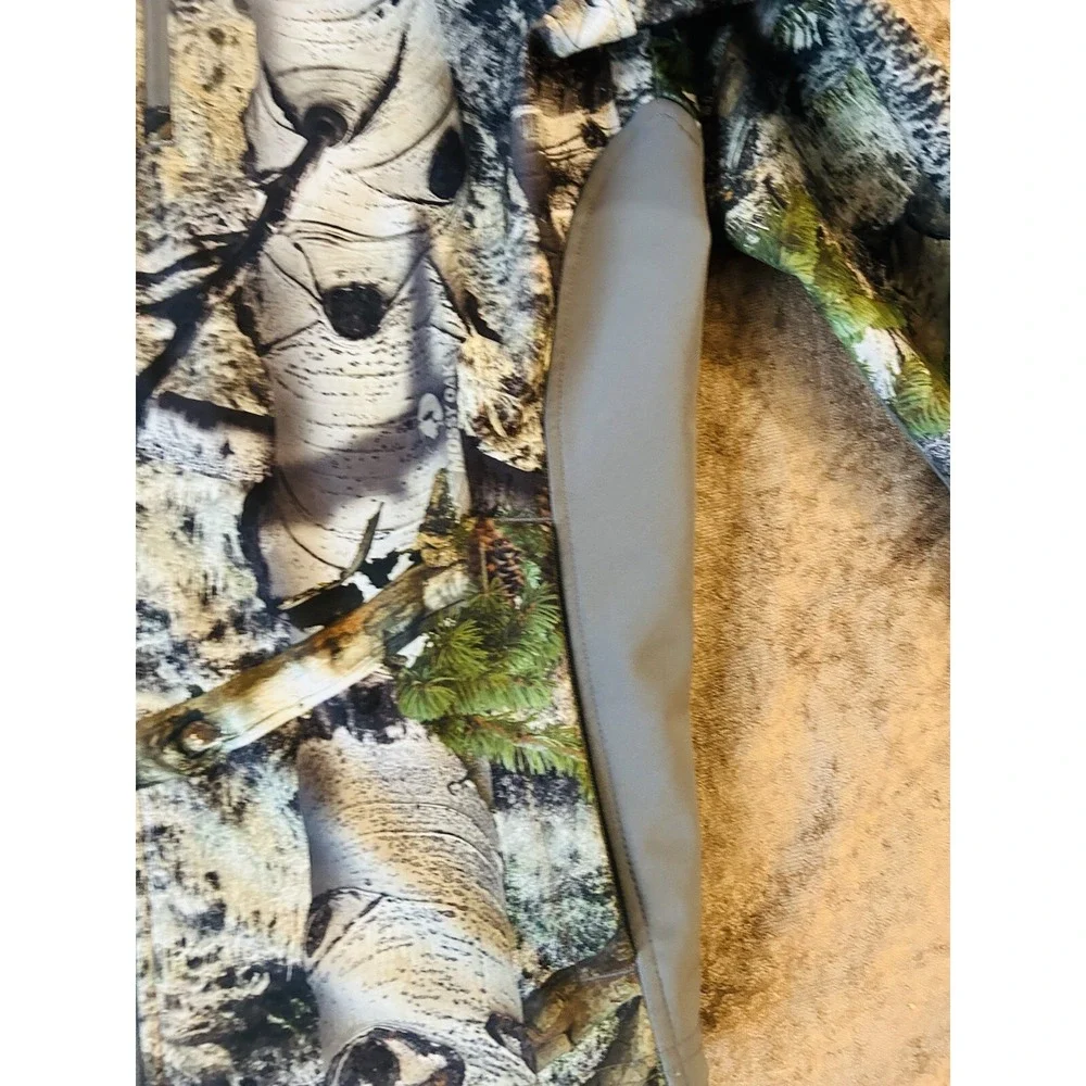 Mossy Oak Camo Jacket Women's Pink Logo Full Zip Fitted Fleece Zip Pockets Sz M - Picture 7 of 9